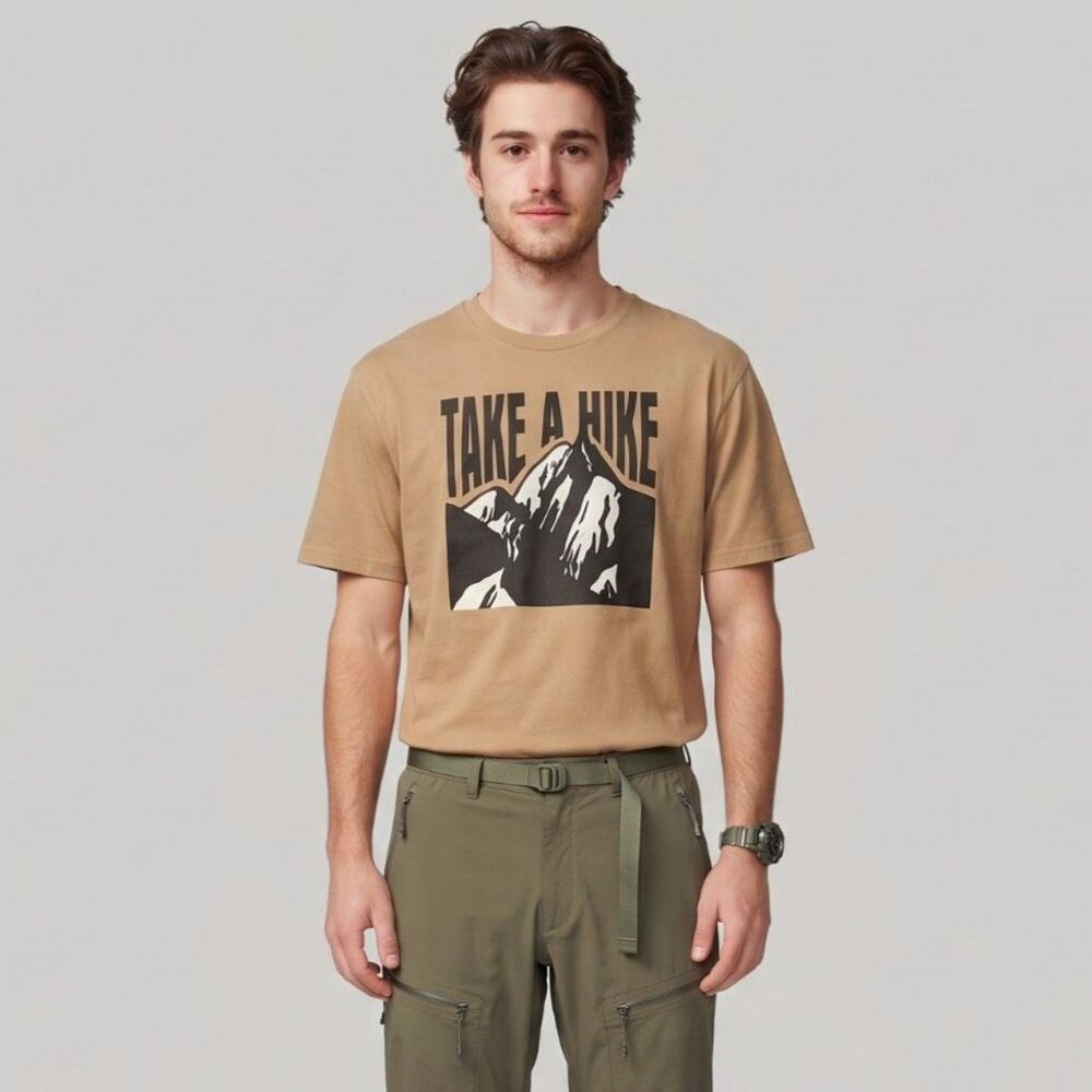 Old Navy Take A Hike Graphic T Shirt Large Men's Large Tee Hiking Gorpcore Indie